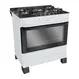 Fogão 5 Bocas a Gás Mueller MFV5BB Mesa de Vidro e Acendimento Automático Branco Bivolt