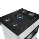 Fogão 5 Bocas a Gás Mueller MFV5BB Mesa de Vidro e Acendimento Automático Branco Bivolt
