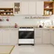 Fogão 5 Bocas a Gás Mueller MFV5BB Mesa de Vidro e Acendimento Automático Branco Bivolt