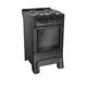 Fogão 4 Bocas a Gás Mueller MFI4BC Mesa de Aço Esmaltado e Acendimento Automático Preto Bivolt