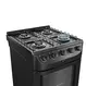 Fogão 4 Bocas a Gás Mueller MFI4BC Mesa de Aço Esmaltado e Acendimento Automático Preto Bivolt