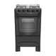 Fogão 4 Bocas a Gás Mueller MFI4BB Mesa Inox e Acendimento Automático Preto Fosco Bivolt
