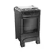Fogão 4 Bocas a Gás Mueller MFI4BB Mesa Inox e Acendimento Automático Preto Fosco Bivolt