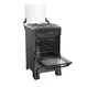 Fogão 4 Bocas a Gás Mueller MFI4BB Mesa Inox e Acendimento Automático Preto Fosco Bivolt