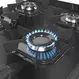 Fogão 4 Bocas a Gás Mueller MFV4BB Mesa de Vidro e Acendimento Automático Preto Fosco Bivolt