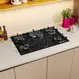 Cooktop 5 Bocas Mueller G5 Tripla Chama Super Automático Preto Bivolt