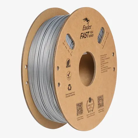 Filamento PLA para Impressora 3D Creality Ender Fast PLA 1 Kg/Rolo 1.75 mm Prata