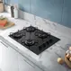 Cooktop 4 Bocas a Gás Atlas Agile Up com Mesa de Vidro e Queimador Mega Chama Preto Bivolt