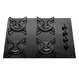 Cooktop 4 Bocas a Gás Atlas Agile Up com Mesa de Vidro e Queimador Mega Chama Preto Bivolt