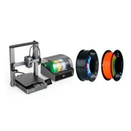 Combo Impressora 3D Creality Hi Combo + 2 Filamentos 1Kg 1.75 mm Ender PLA+ Laranja e CR-ABS Preto