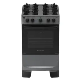 Fogão 4 Bocas à Gás Atlas Mônaco Lustro Acendimento Automático e Mesa Esmaltada Titanium Bivolt