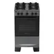 Fogão 4 Bocas à Gás Atlas Mônaco Lustro Acendimento Automático e Mesa Esmaltada Titanium Bivolt