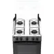 Fogão 4 Bocas à Gás Atlas Mônaco Plus Acendimento Automático e Mesa de Inox Titanium Bivolt
