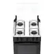 Fogão 4 Bocas à Gás Atlas Mônaco Plus Acendimento Automático e Mesa de Inox Preto Bivolt