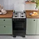 Fogão 4 Bocas à Gás Atlas Mônaco Plus Acendimento Automático e Mesa de Inox Preto Bivolt