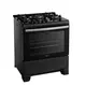 Fogão 5 Bocas a Gás Dako Supreme Glass com Acendimento Automático Mesa de Vidro Preto Bivolt