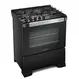 Fogão 5 Bocas à Gás Mueller Decorato Vetro G3 Acendimento Automático Mesa em Vidro Preto Bivolt