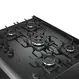 Fogão 5 Bocas à Gás Mueller Decorato Vetro G3 Acendimento Automático Mesa em Vidro Preto Bivolt
