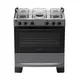 Fogão 5 Bocas à Gás Atlas Mônaco Plus Acendimento Automático e Mesa de Inox Titanium Bivolt