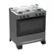 Fogão 5 Bocas à Gás Atlas Mônaco Plus Acendimento Automático e Mesa de Inox Titanium Bivolt