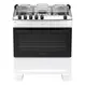 Fogão 5 Bocas à Gás Atlas Mônaco Top Acendimento Automático e Mesa de Inox Branco Bivolt