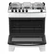Fogão 5 Bocas à Gás Atlas Mônaco Top Acendimento Automático e Mesa de Inox Branco Bivolt