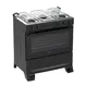 Fogão 5 Bocas à Gás Atlas Mônaco Plus Acendimento Automático e Mesa de Inox Preto Bivolt