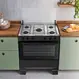 Fogão 5 Bocas à Gás Atlas Mônaco Plus Acendimento Automático e Mesa de Inox Preto Bivolt