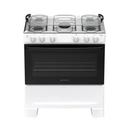 Fogão 5 Bocas à Gás Atlas Mônaco Plus Acendimento Automático e Mesa de Inox Branco Bivolt