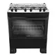 Fogão 5 Bocas a Gás Mueller MFI5BF Mesa Inox e Acendimento Automático Tripla Chama Preto Bivolt