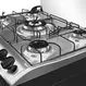 Fogão 5 Bocas a Gás Mueller MFI5BF Mesa Inox e Acendimento Automático Tripla Chama Preto Bivolt