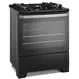Fogão de Piso 5 Bocas à Gás Electrolux FE5GB Efficient com Mesa de Vidro Preto Bivolt