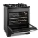 Fogão de Piso 5 Bocas à Gás Electrolux FE5GB Efficient com Mesa de Vidro Preto Bivolt