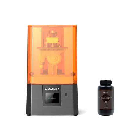 Kit Impressora Creality Halot-R6-New e 5 KG Resina para Impressora 3D Creality Padrão LCD Plus Cinza