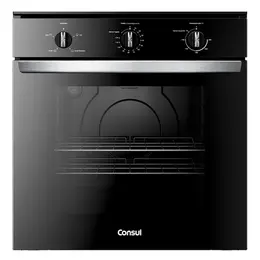 Forno Elétrico de Embutir 84 Litros Consul COB84BE Timer Autodesligamento e Grill Preto 220V
