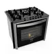 Fogão 5 Bocas de Embutir a Gás Fischer 5Q TC Gran Cheff Tripla Chama com Grill Preto 110V