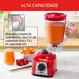 Liquidificador Arno Power Mix Essential LQ18 Jarra de 2,4 Litros 3 Velocidades 700W Vermelho 110V