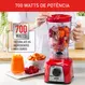 Liquidificador Arno Power Mix Essential LQ18 Jarra de 2,4 Litros 3 Velocidades 700W Vermelho 110V