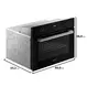 Forno Elétrico de Embutir 52 litros Dako Supreme com Timer Digital Painel Analógico Preto 220V