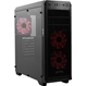 Gabinete Gamer Mesh Gear Sadoshi Preto com Janela Lateral Acrílica LED - SADOSHI RED/CASE PRETO Gabinete Gamer Mesh Gear Sadoshi Preto com Janela Lateral Acrílica LED - SADOSHI RED/CASE PRETO