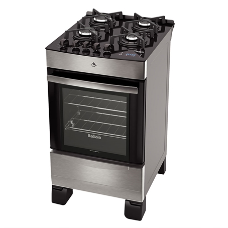 Fogão 4 Bocas Itatiaia Vitrum Timer Inox Mesa em Vidro - Bivolt - 3700000074